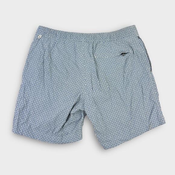 J.Crew 7" Stretch Eco Pool Short in Maze Print Size 31 - Picture 2 of 9